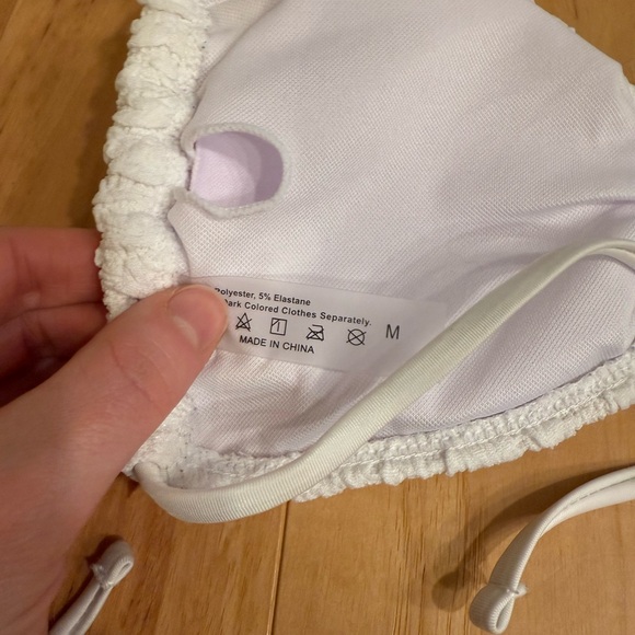 White Textured Bikini Set - Picture 5 of 6